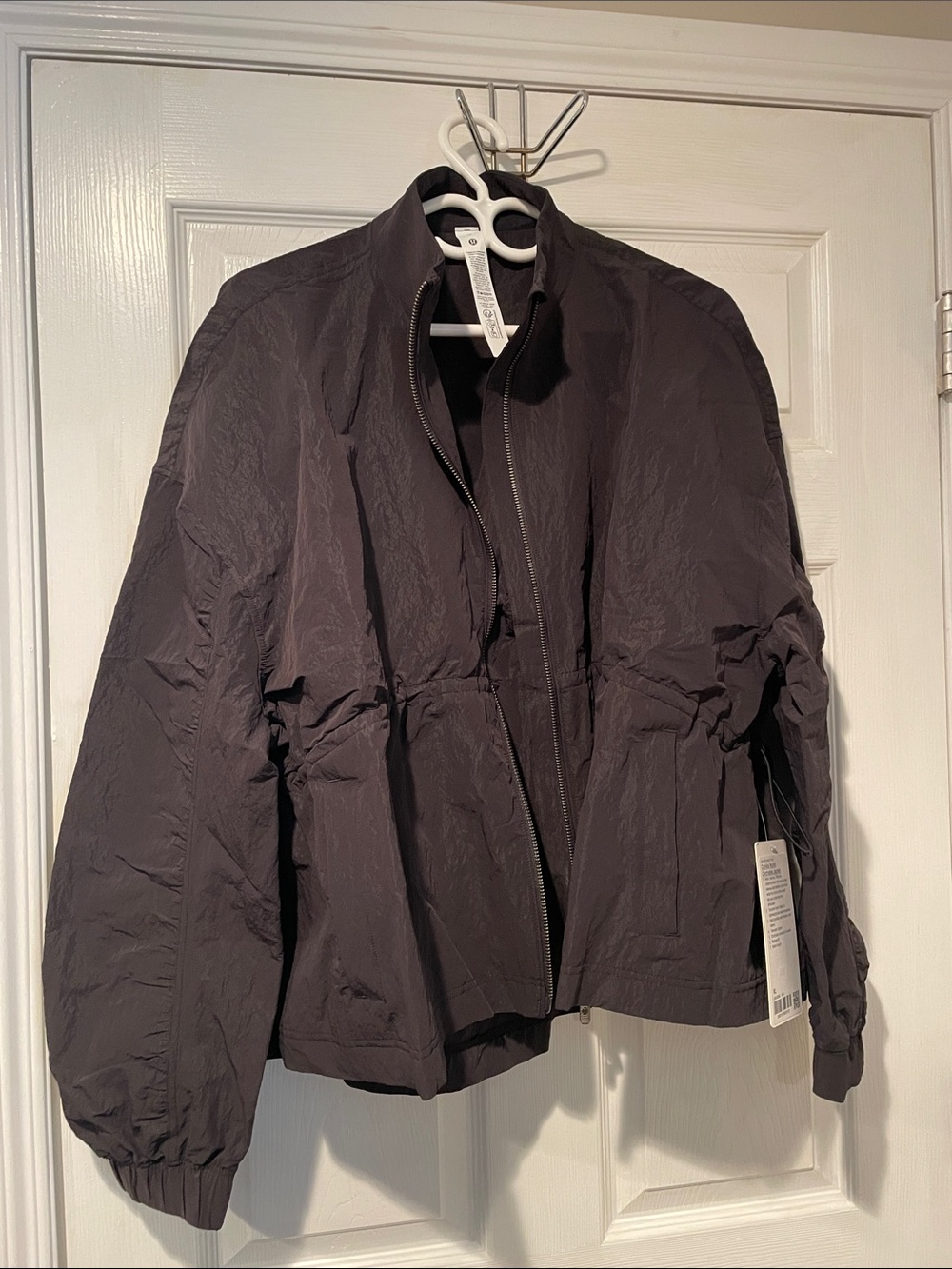 lululemon athletica Black Lightweight Zip Bomber Jacket